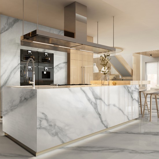 Diamante Calacatta 60x120 Lucido - Pavimento Effetto Marmo