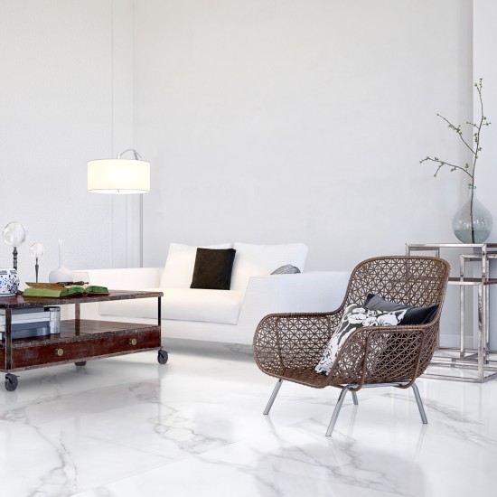 Diamante Calacatta 60x120 Lucido - Pavimento Effetto Marmo