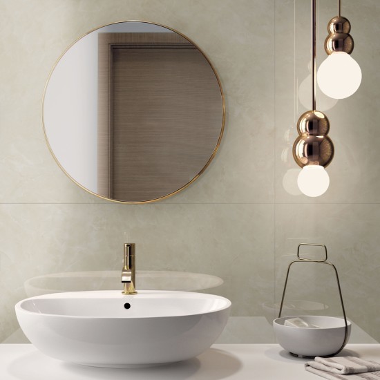 Diamante Crema 60x60 Lucido - Pavimento Effetto Marmo