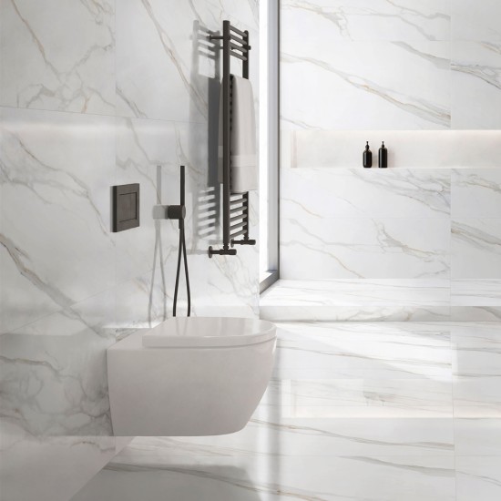 Diamante Gold White 60x120 Lucido - Pavimento Effetto Marmo